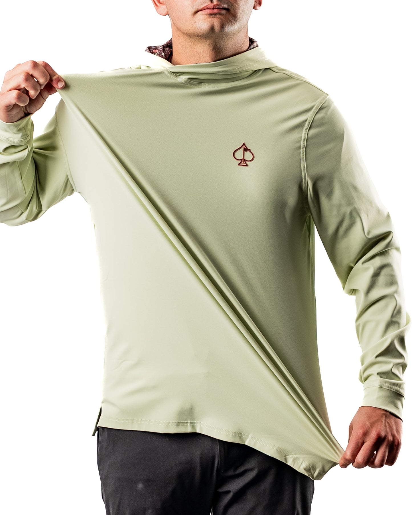 Pins and Aces Performance Golf Hoodie - Desert Sage