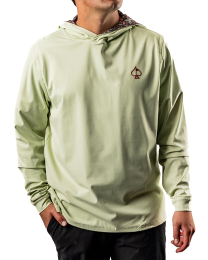 Pins and Aces Performance Golf Hoodie - Desert Sage