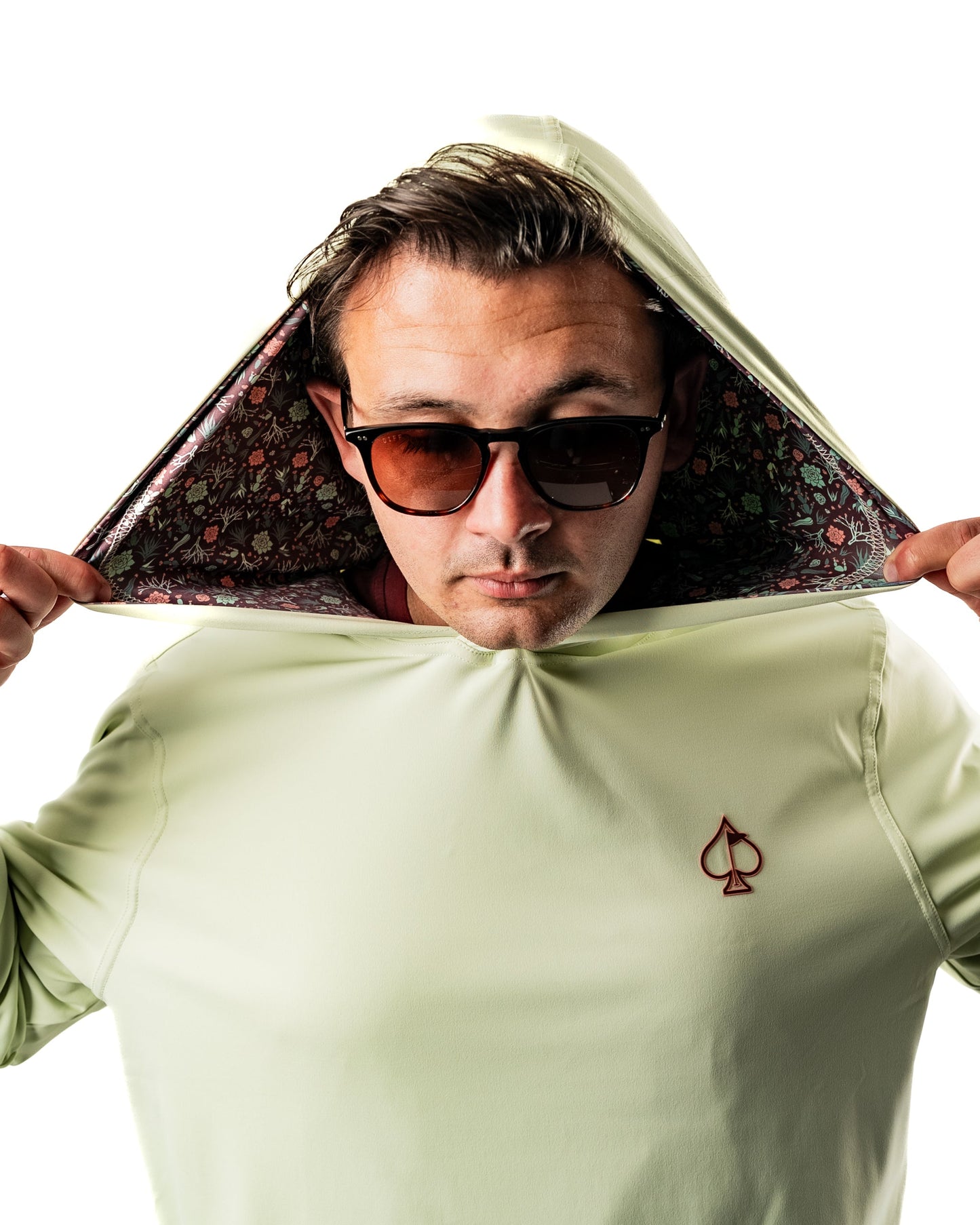 Pins and Aces Performance Golf Hoodie - Desert Sage