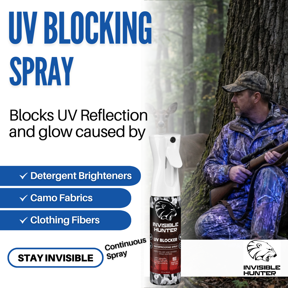 Zone Protects Invisible Hunter UV Blocker Mistosol