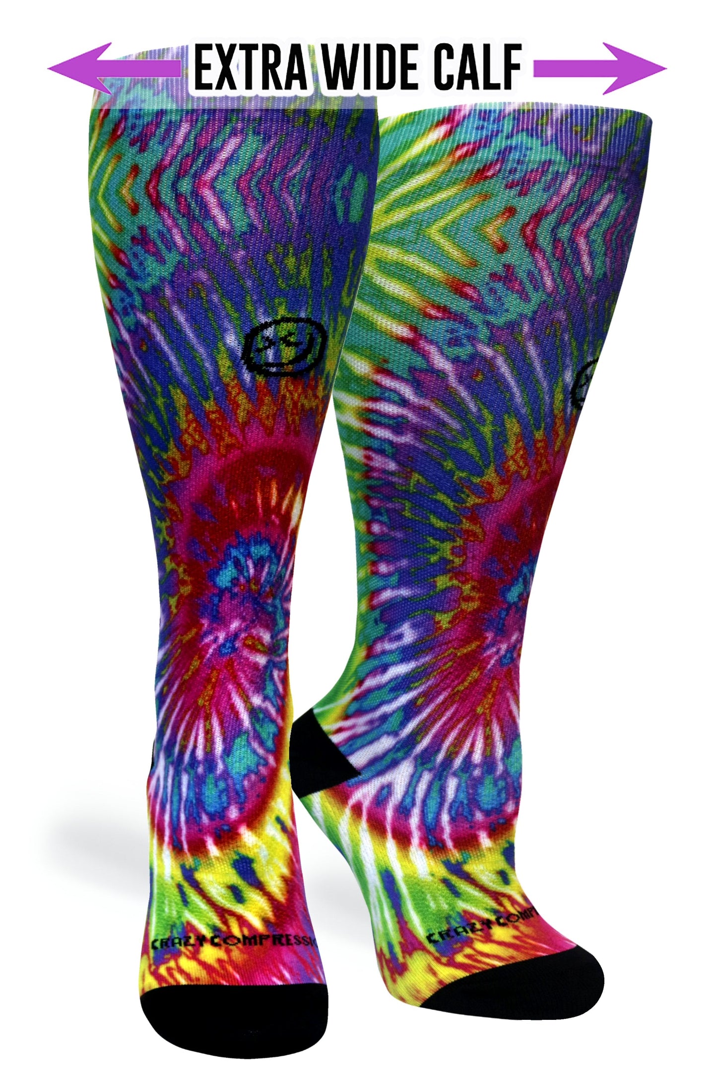 Crazy Compression Digital-Tie-Dye - (Standard & Extra Wide)