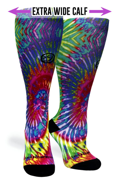 Crazy Compression Digital-Tie-Dye - (Standard & Extra Wide)