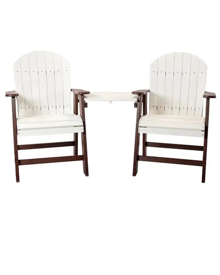 Dutch Country Patio Tete-a-Tete Chair Set in Dining, Counter & Bar Heights