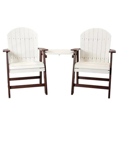 Dutch Country Patio Tete-a-Tete Chair Set in Dining, Counter & Bar Heights
