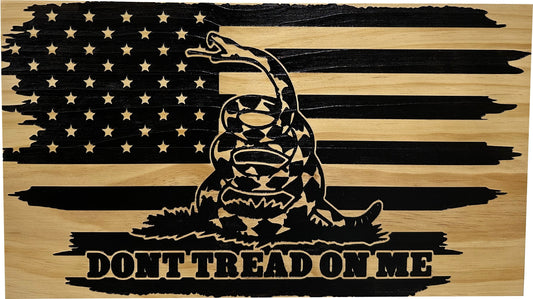 Bellewood Designs - Dont Tread On Me Secure Wall-Mounted Gun Cabinet (Distressed)