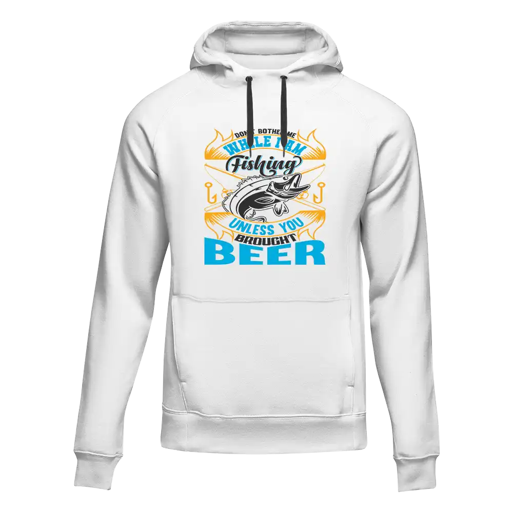 Outdoorzees Don't Bother Me While I'm Fishing Unisex Hoodie