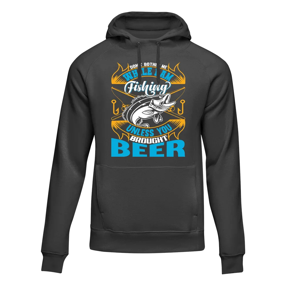 Outdoorzees Don't Bother Me While I'm Fishing Unisex Hoodie