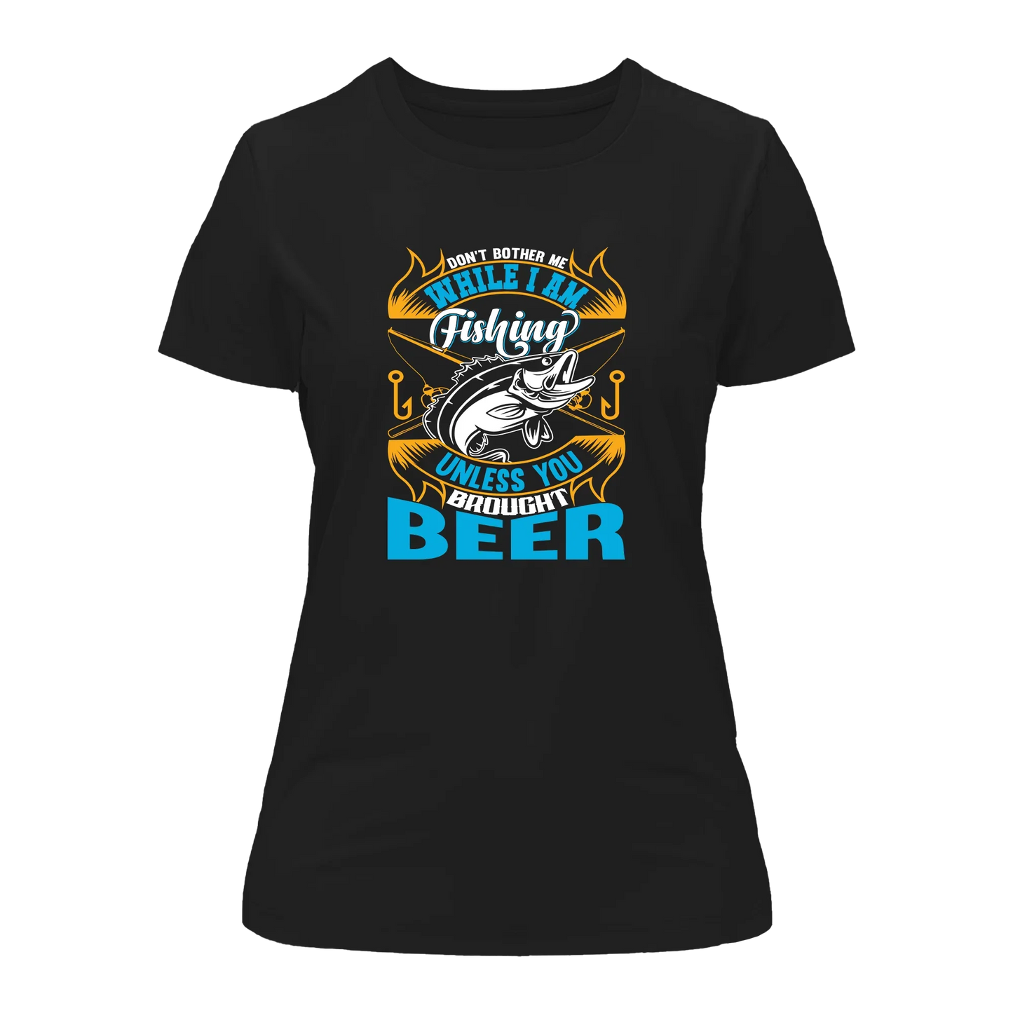 Outdoorzees Don't Bother Me While I'm Fishing T-Shirt for Women