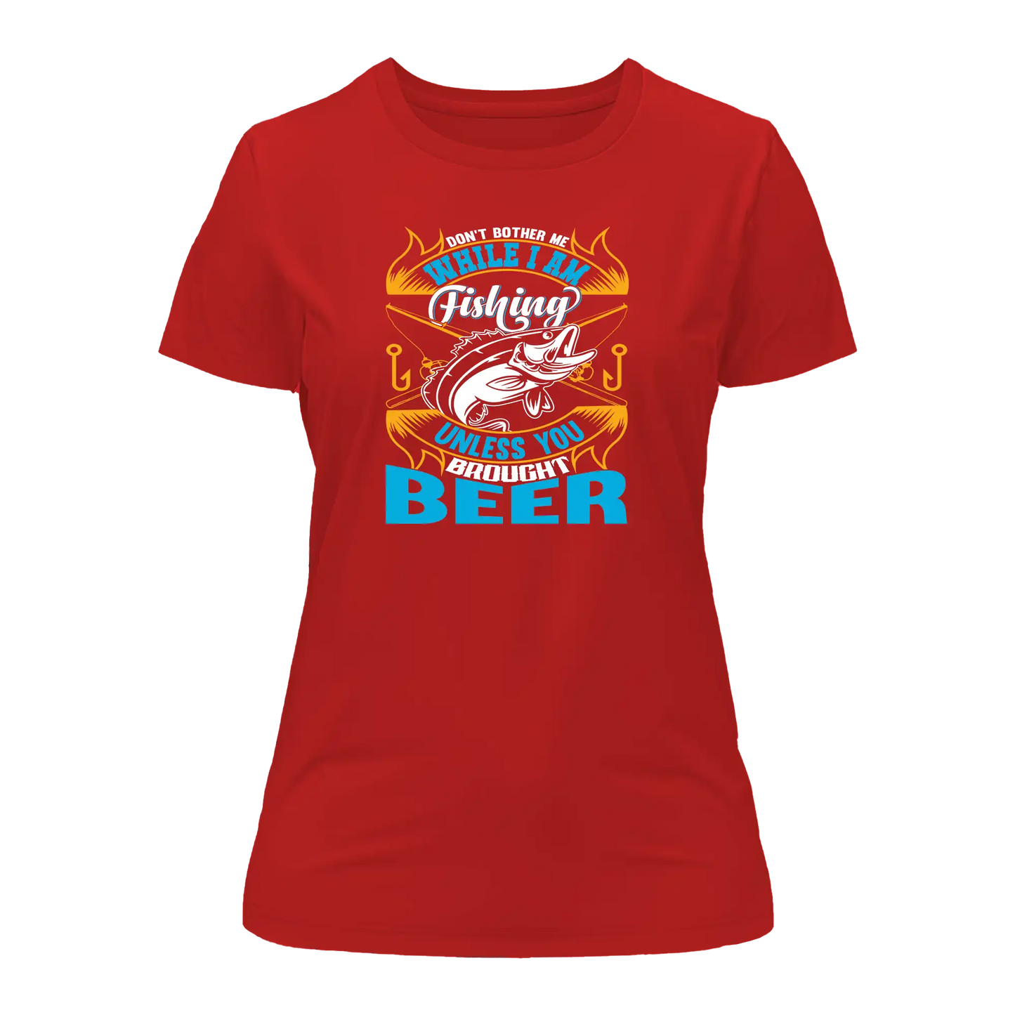 Outdoorzees Don't Bother Me While I'm Fishing T-Shirt for Women