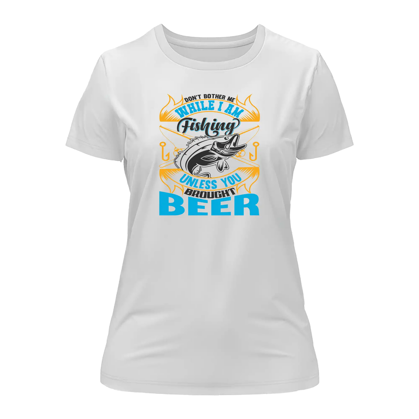 Outdoorzees Don't Bother Me While I'm Fishing T-Shirt for Women