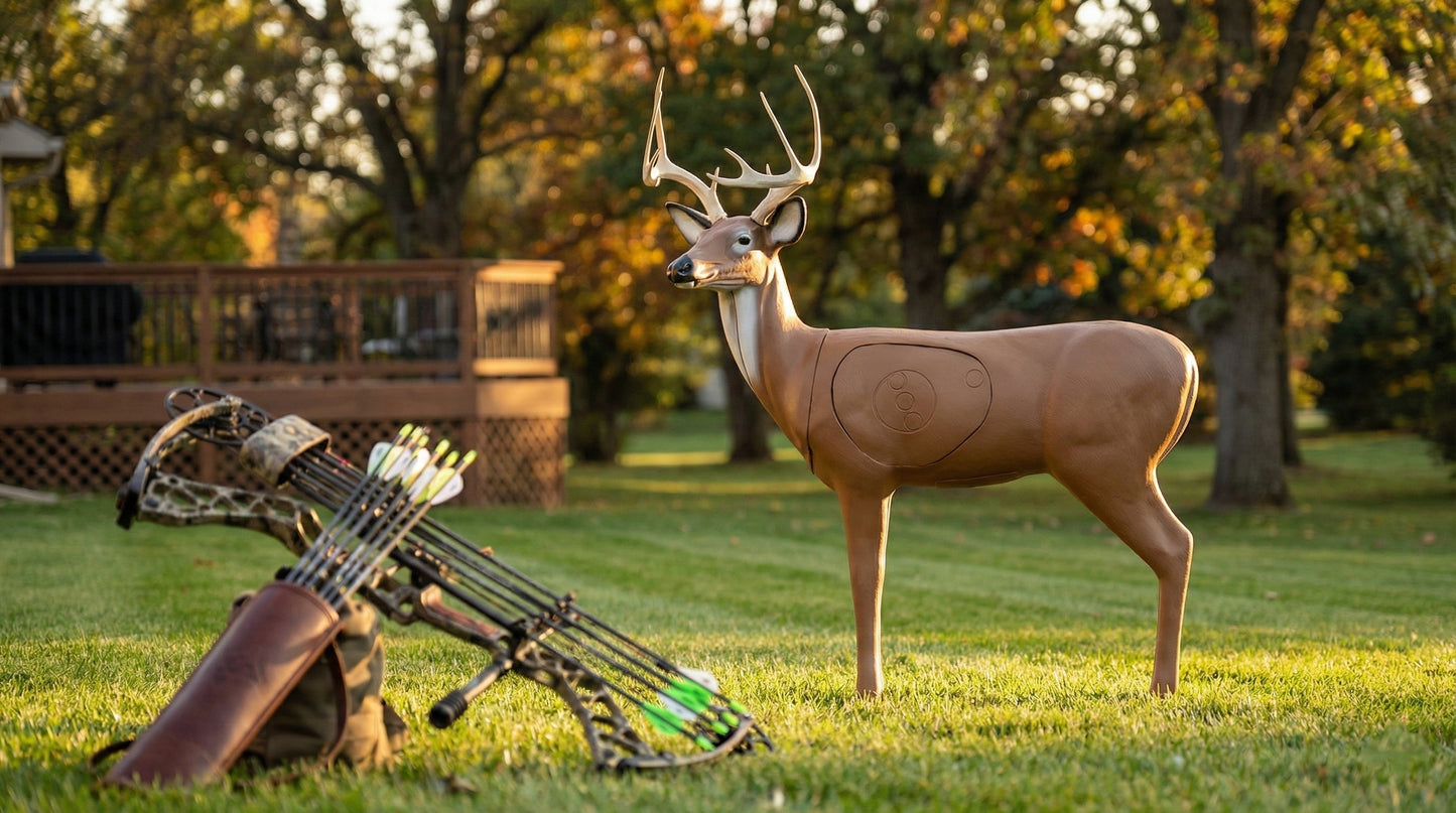BIGshot Archery Real Wild 3D Alert Replaceable Vital Deer Buck Archery Target with EZ Pull Foam