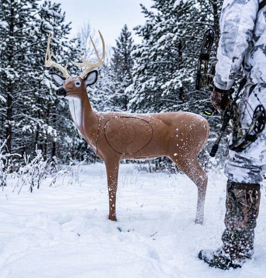 BIGshot Archery Real Wild 3D Alert Replaceable Vital Deer Buck Archery Target with EZ Pull Foam