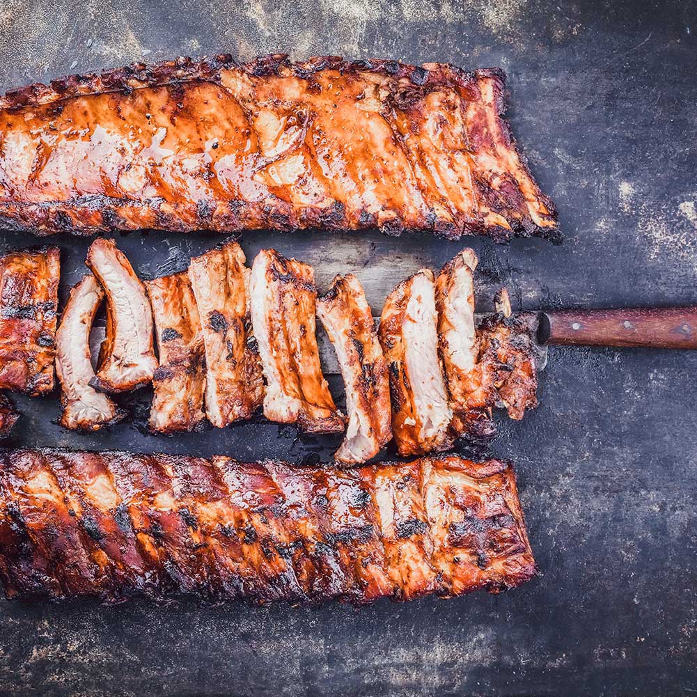 Pig of the Month BBQ "Dry Style" Sauce-less, Rub Only BBQ Ribs *LOW SUGAR*