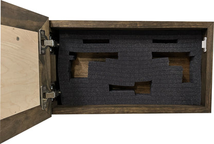 Bellewood Designs - Wood Gun Cabinet Ducks On A Pond Wall Decoration - Hidden Gun Safe To Securely Store Your Gun In Plain Sight by Bellewood Designs