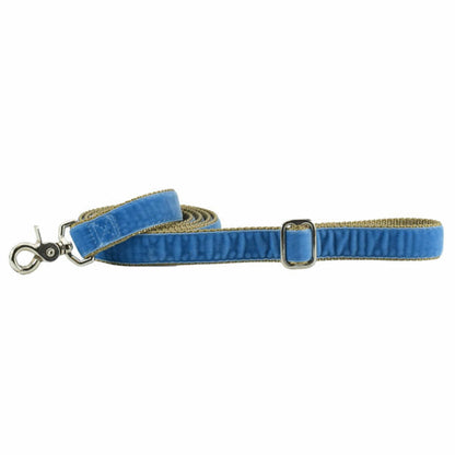 2 Hounds Design Dusty Blue Swiss Velvet Leash