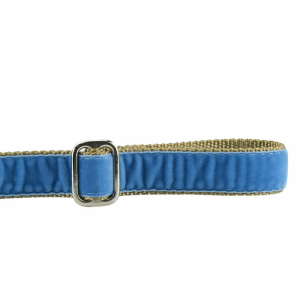 2 Hounds Design Dusty Blue Swiss Velvet Leash