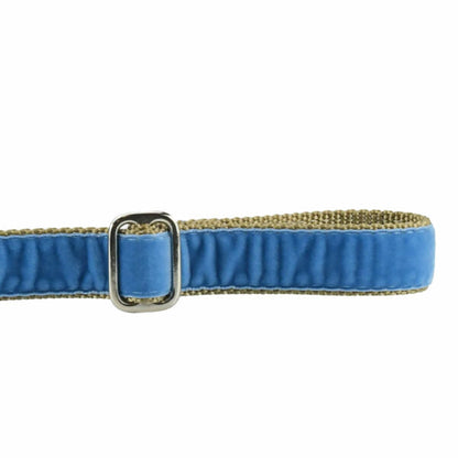 2 Hounds Design Dusty Blue Swiss Velvet Leash