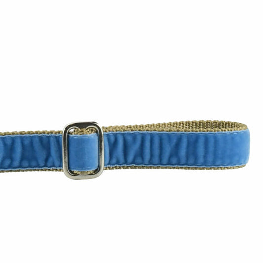 2 Hounds Design Dusty Blue Swiss Velvet Leash