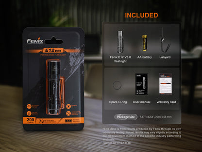 Fenix E12 V3 Portable EDC Flashlight