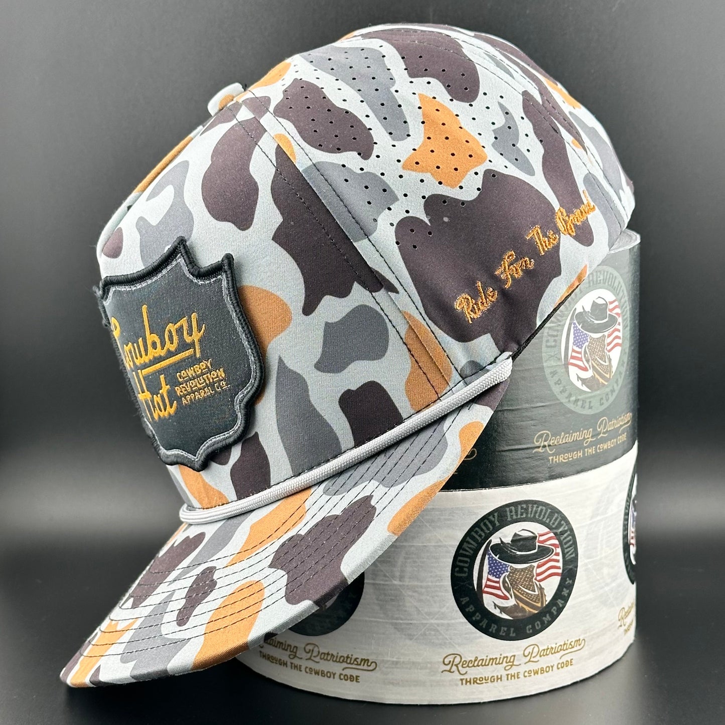 Cowboy Revolution Concrete Camo Patch “Cowboy Hat” - Performance Rope Hat