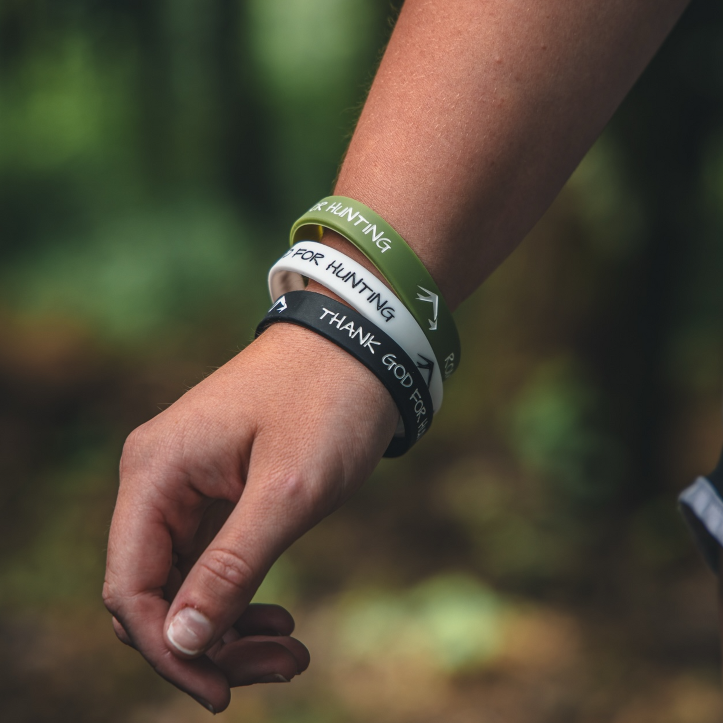 KLUK Custom Calls (3 Pack) Thank God For Hunting Bracelet