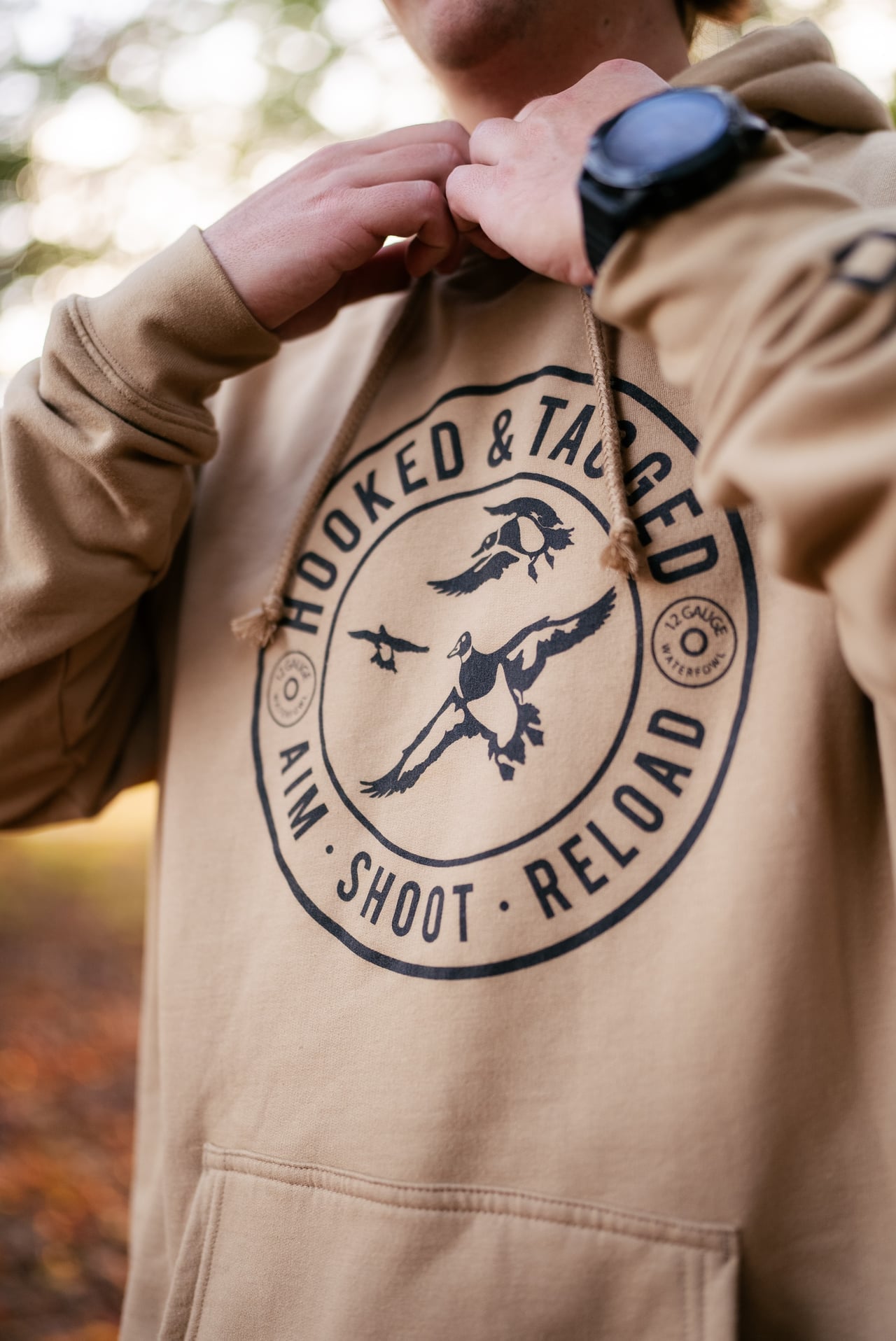 Hooked & Tagged  - Aim. Shoot. Reload. Hoodie