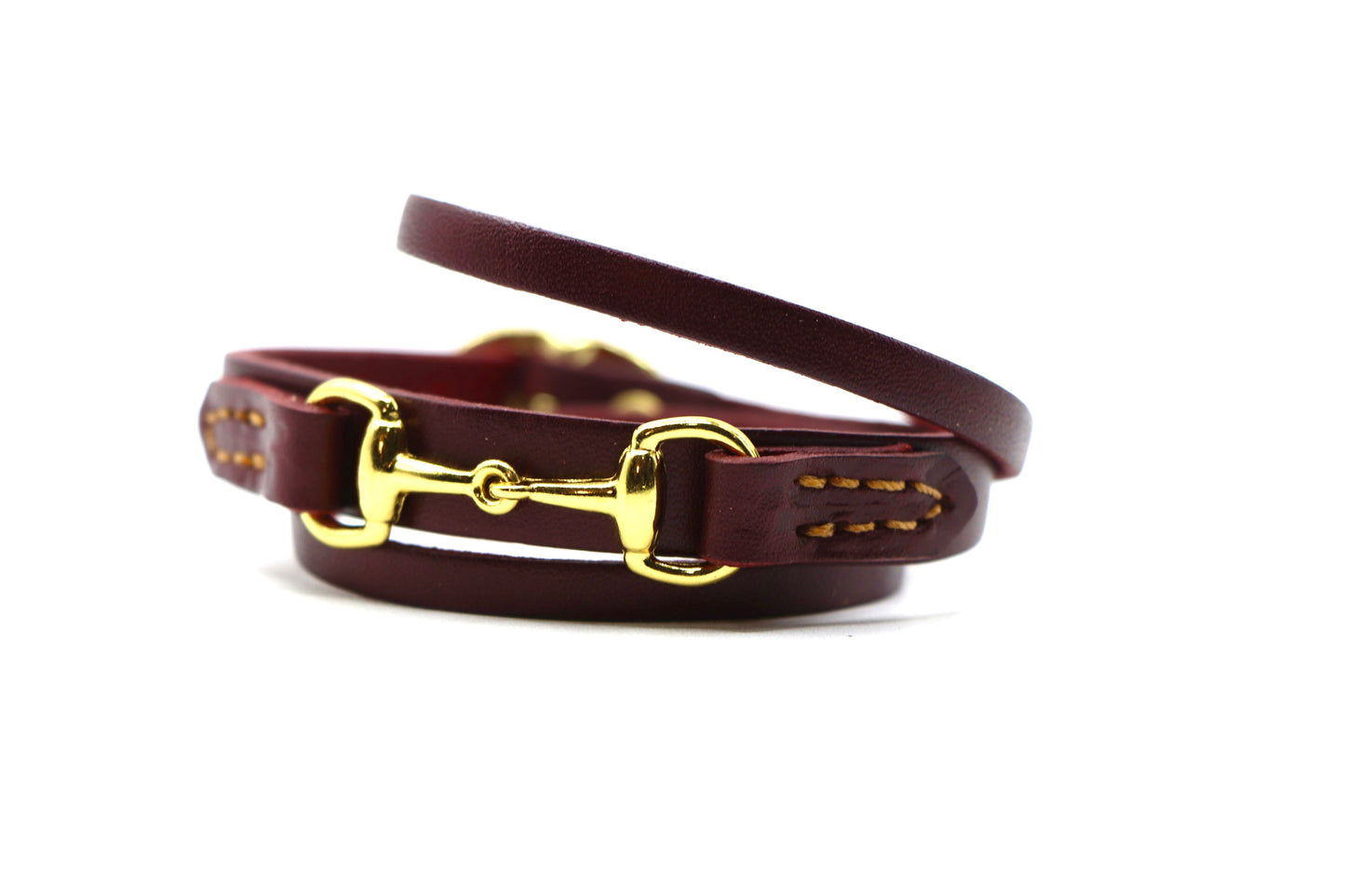 Remarkable Leather Goods GHC Double Wrap Bit Bracelet