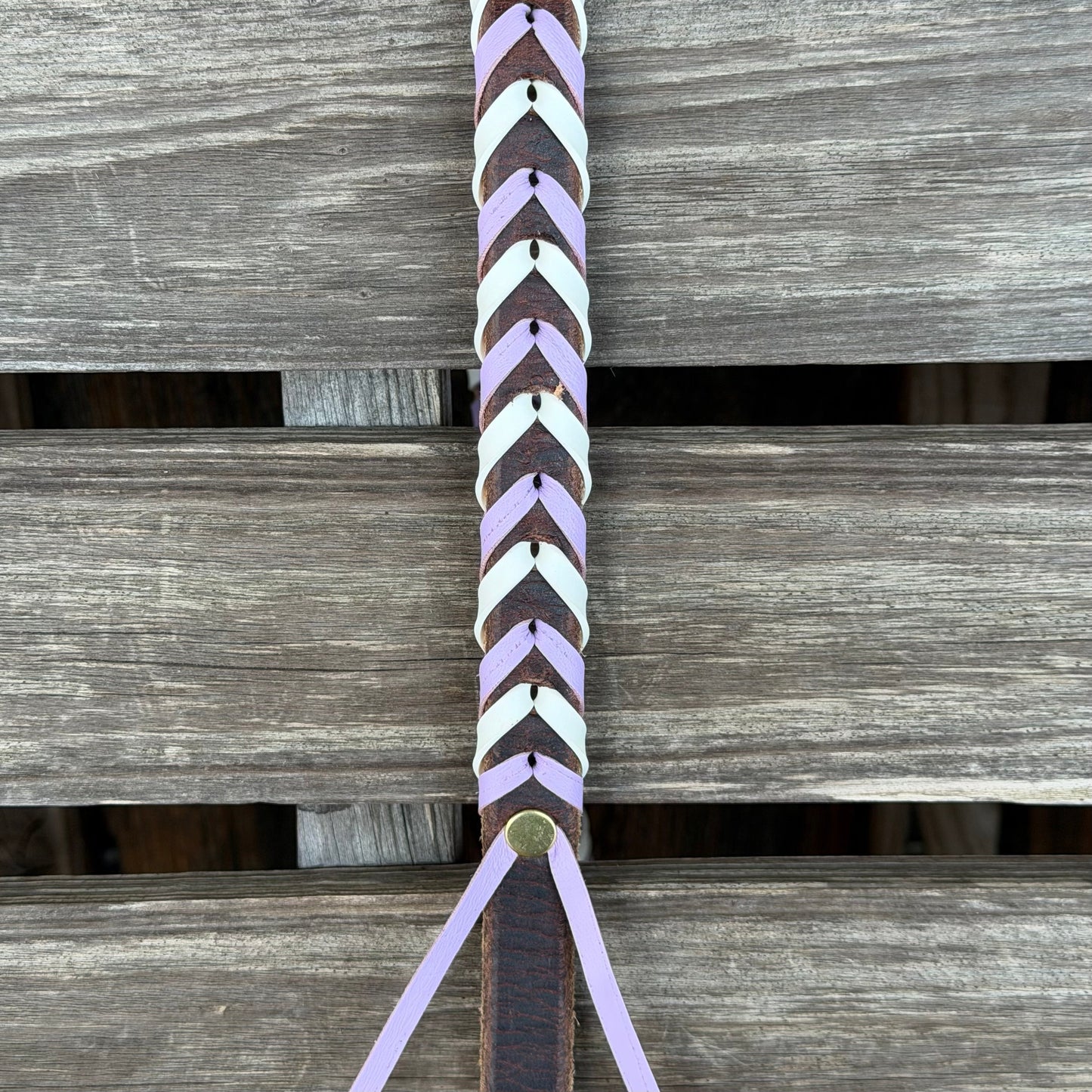 Leather Laced Barrel Reins