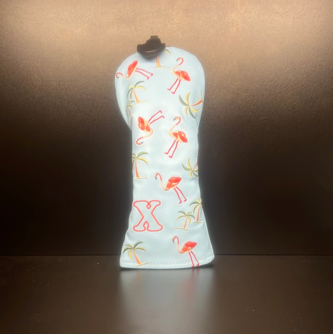 ParWestGolf Flamingos & Palm Trees Headcover