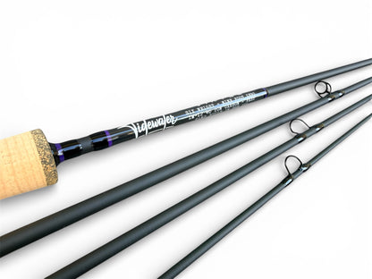 Tidewater Virtue 6wt 9ft Fly Rod - Purple Haze X Hexagon Carbon Fiber Reel Seat