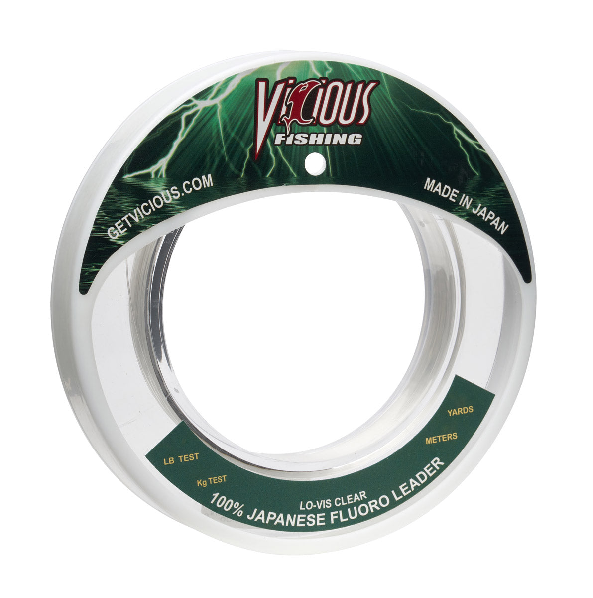 Vicious 100% Japanese Fluorocarbon Leader - 60 Lb Test