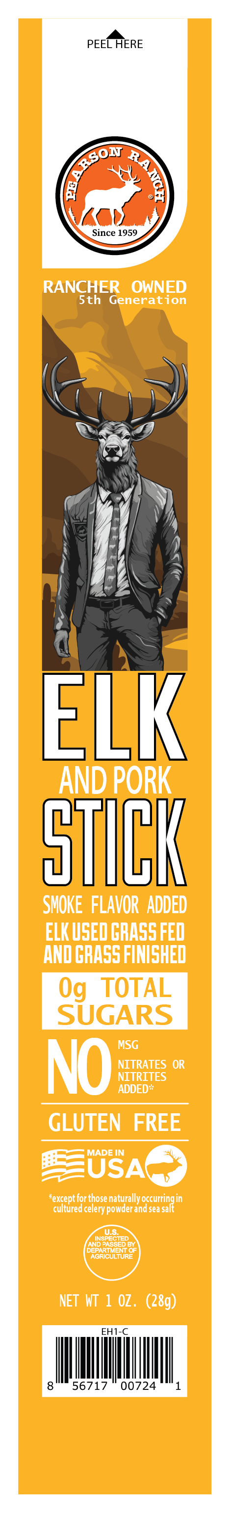 Pearson Ranch - Elk Hickory Smoked Snack Stick