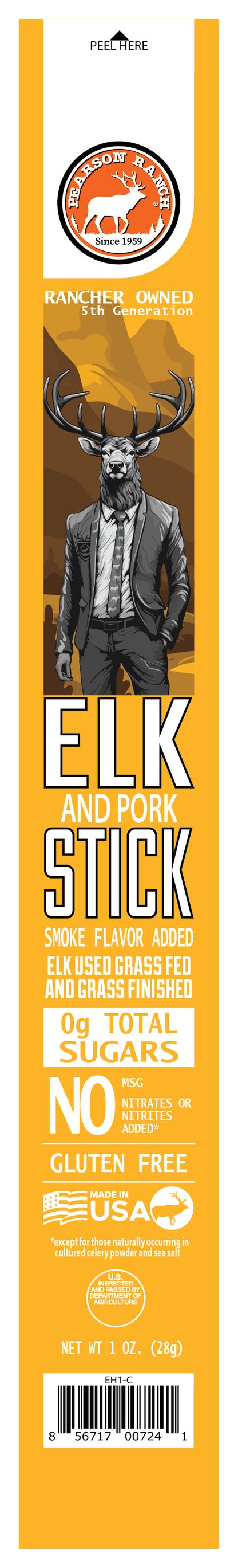 Pearson Ranch - Elk Hickory Smoked Snack Stick