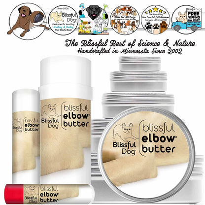 The Blissful Dog Blissful Elbow® Butter Conditions Your Dog's Elbow Calluses