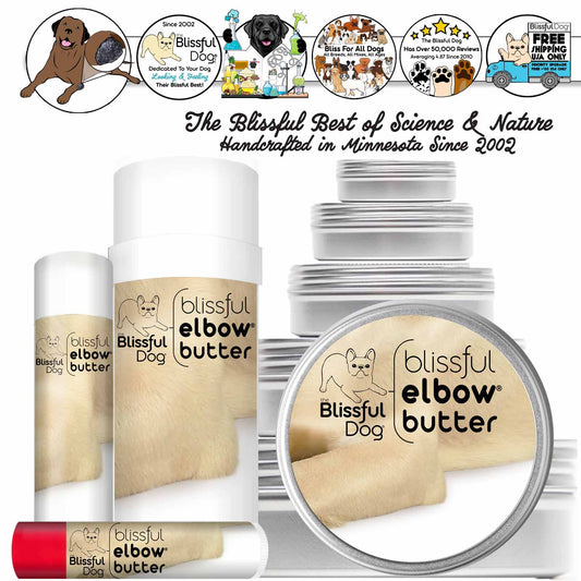 The Blissful Dog Blissful Elbow® Butter Conditions Your Dog's Elbow Calluses