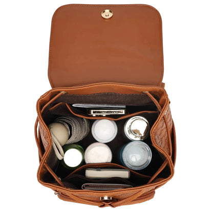 Elle Compass 10L Vegan Leather Monogram Mini Backpack