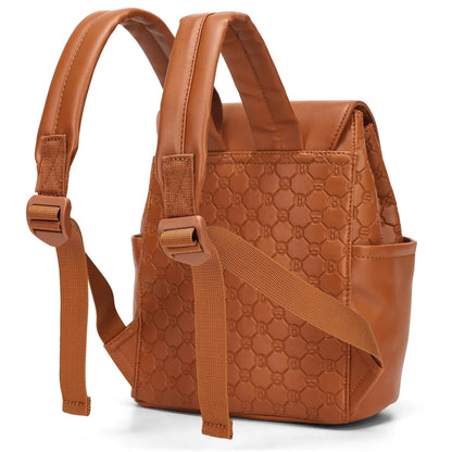 Elle Compass 10L Vegan Leather Monogram Mini Backpack