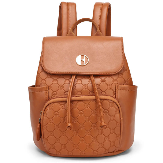 Elle Compass 10L Vegan Leather Monogram Mini Backpack
