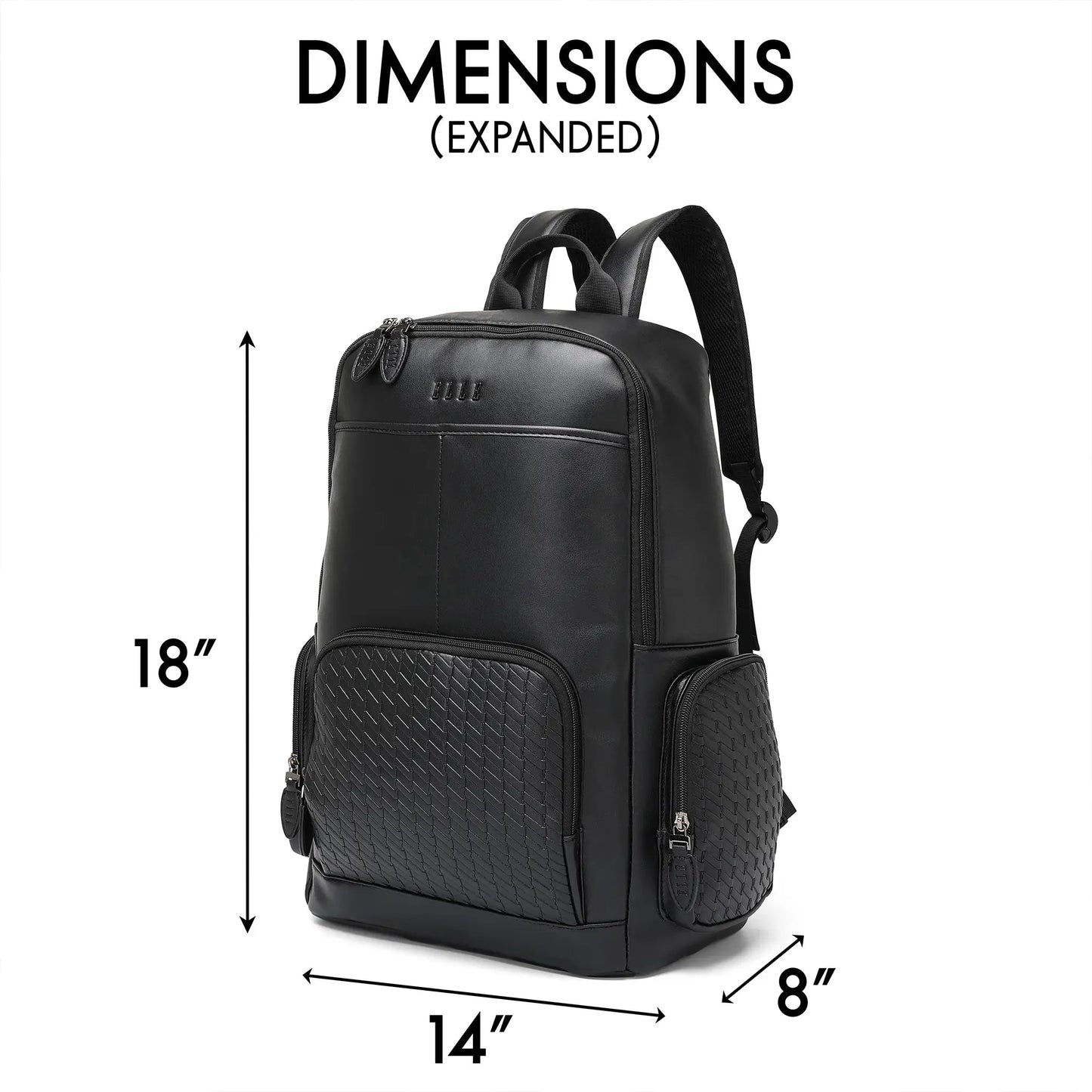 Elle Leisure Luxe 27L Vegan Leather Backpack