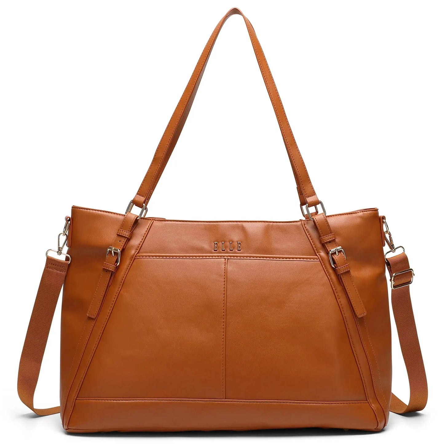 Elle Leisure Luxe 33L Vegan Leather Weekender Tote Bag