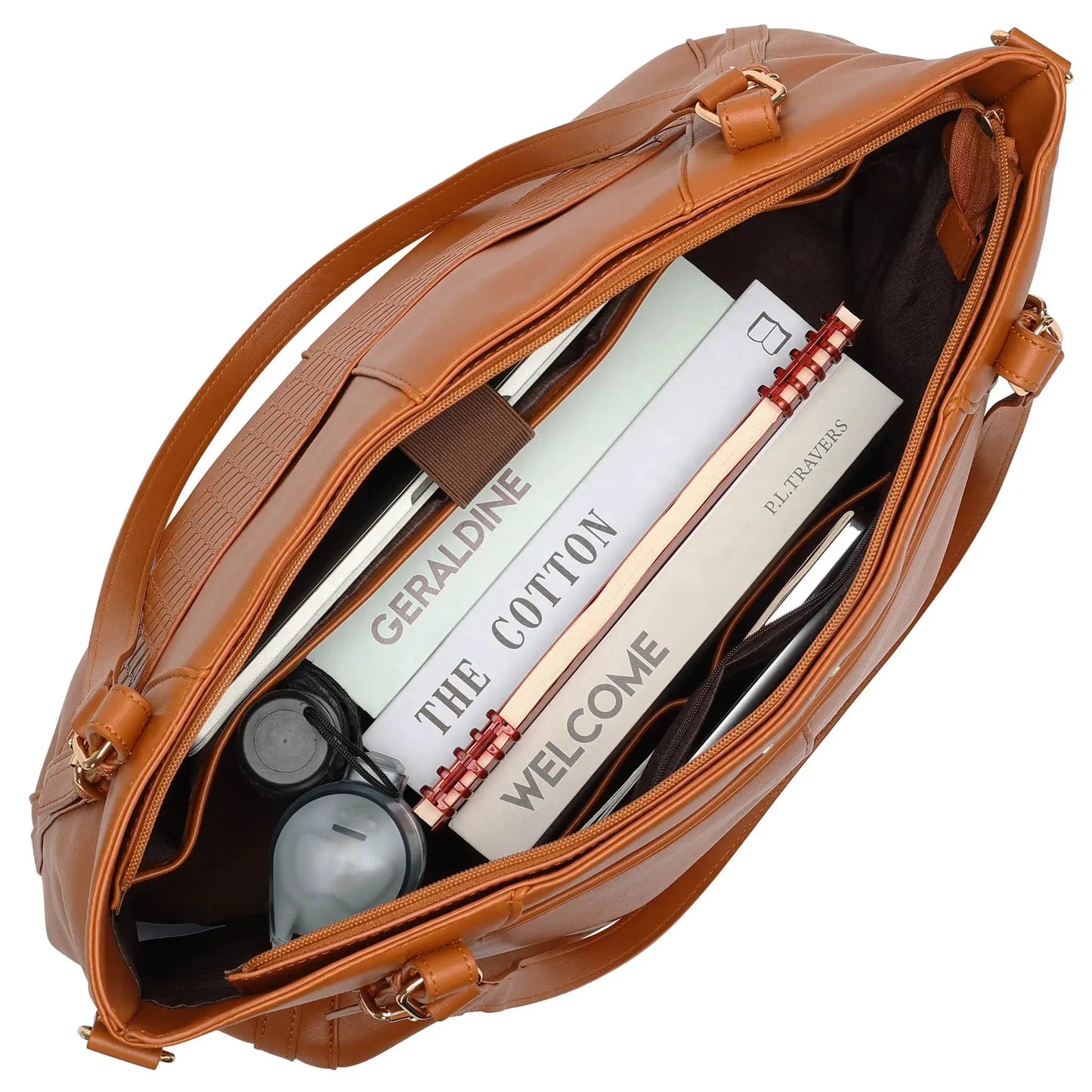 Elle Leisure Luxe 33L Vegan Leather Weekender Tote Bag