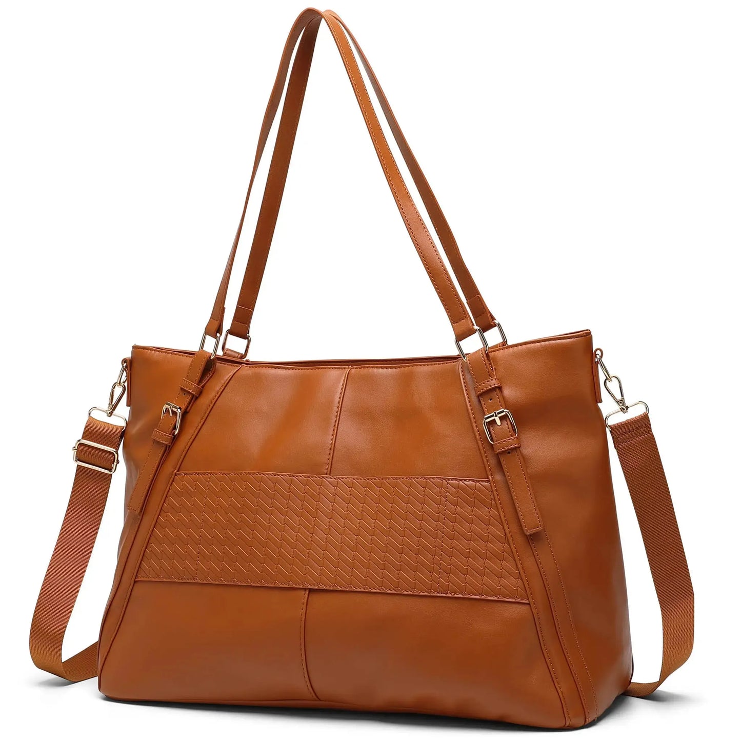 Elle Leisure Luxe 33L Vegan Leather Weekender Tote Bag