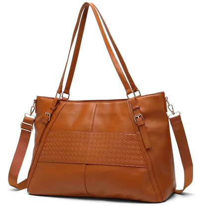 Elle Leisure Luxe 33L Vegan Leather Weekender Tote Bag