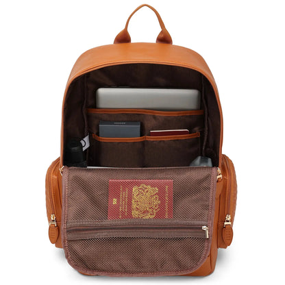 Elle Leisure Luxe 27L Vegan Leather Backpack