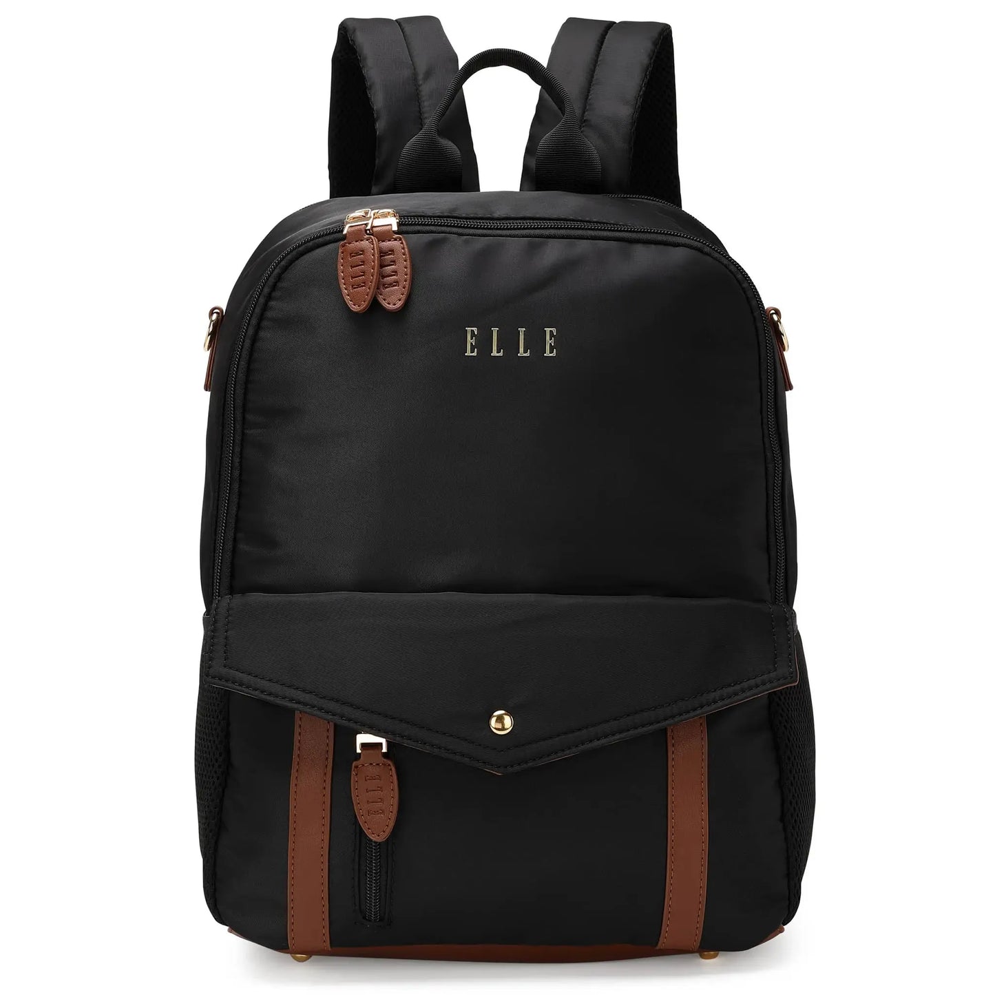 Elle Luxe Journey 18L Twill and Vegan Leather Backpack