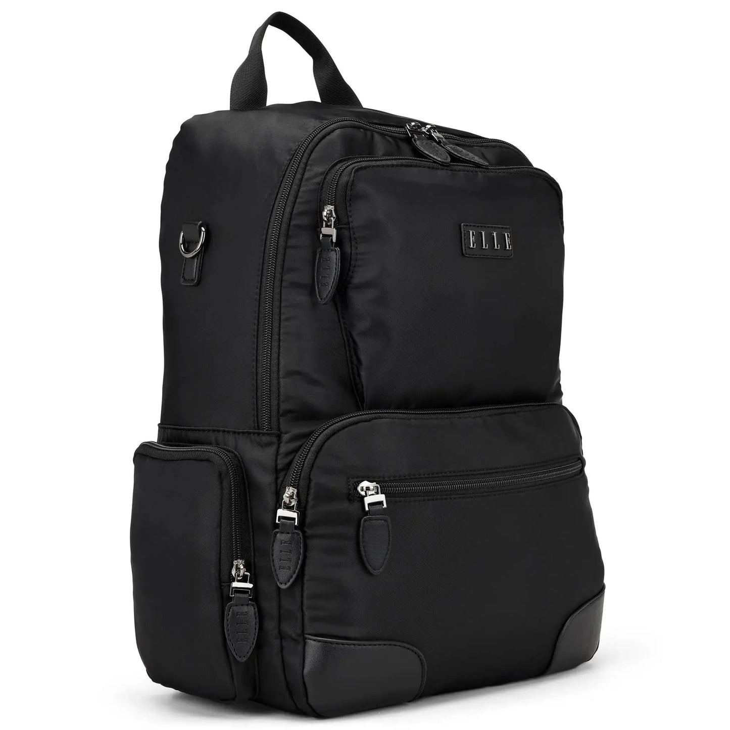 Elle Voyage 20L Twill and Vegan Leather Backpack