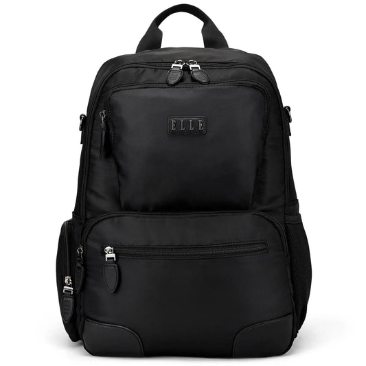 Elle Voyage 20L Twill and Vegan Leather Backpack