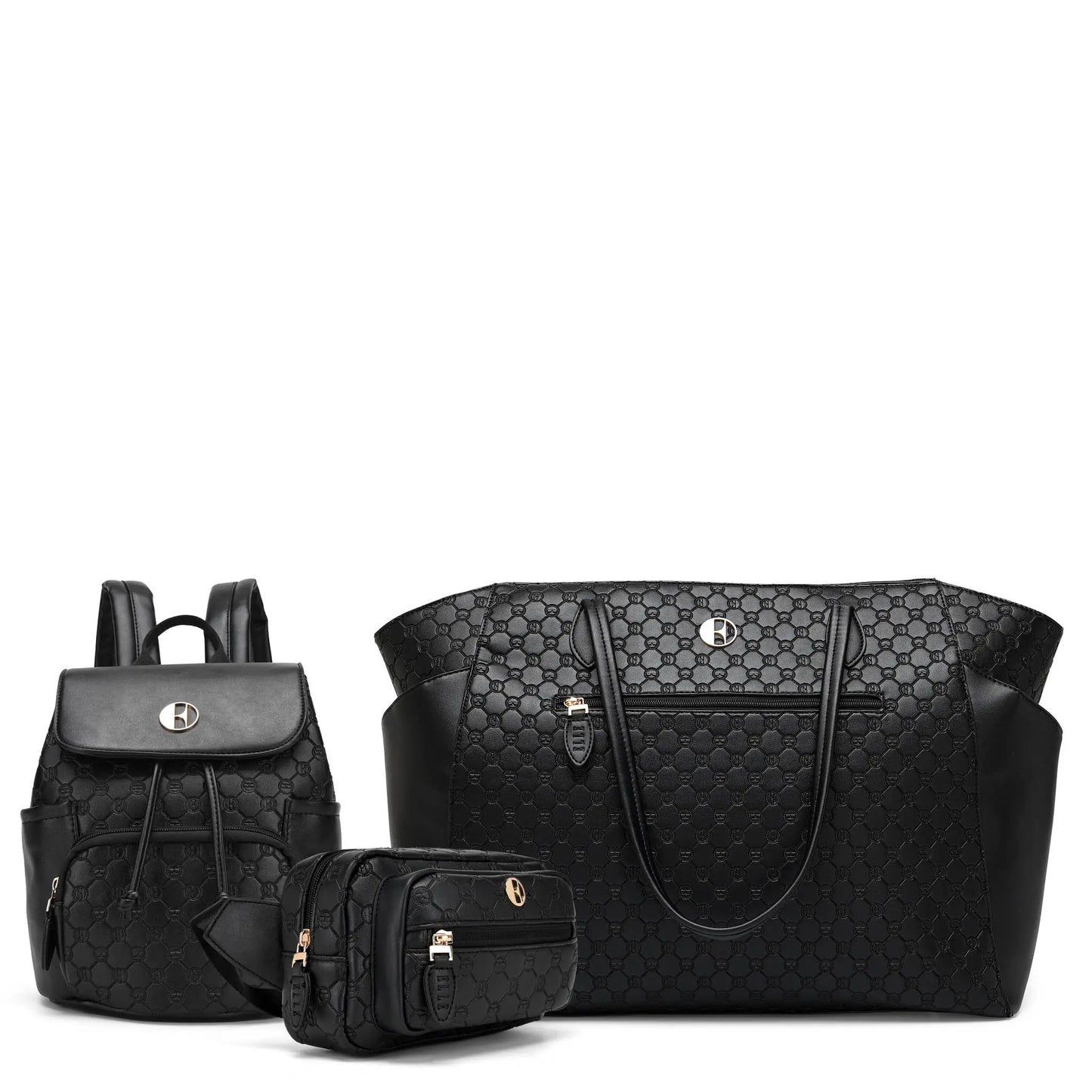 Elle Compass 3 Piece Weekender, Backpack & Crossbody Set