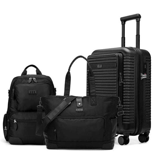 Elle Voyage Escape Expandable 3 Piece Luggage Set