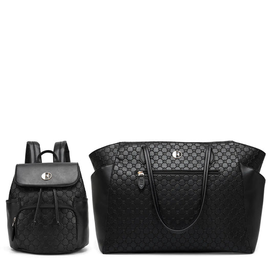 Elle Compass 2 Piece Weekender & Backpack Set